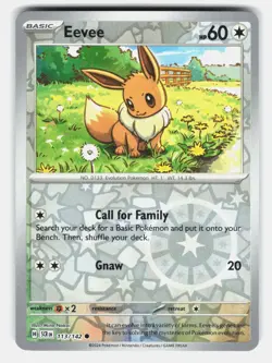 EEVEE ( SCR 113/142 ) REVERSE HOLO - Pokemon - 2024 NAKAI LP - Image 1