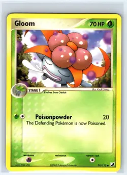 Gloom 58/115 Common Unseen Forces Pokemon Lightly Played - Image 1