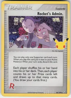 Rocket's Admin. 86/109 Celebrations: Classic Collection Pokemon NM - Image 1
