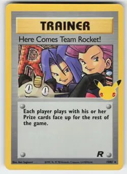 Here Comes Team Rocket! 15/82 Holo Celebrations: Classic Collection Pokemon NM - Image 1