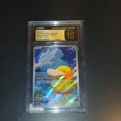 Pokemon Psyduck (2025) Japanese Mega Dream Ex 199/193 AR Holo - CGC Pristine 10 - Image 1