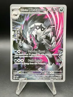 Pokemon TCG Galarian Obstagoon 245/217 Illustration Rare Holo Ascended Heroes - Image 1