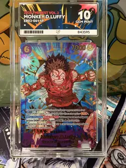 One Piece Monkey.D.Luffy EB02-061 the Best Vol.2 prb02 ACE 10 Gem mint English - Image 1