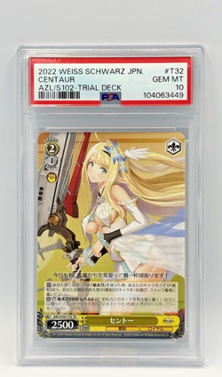 2022 Weiss Schwarz Azur Lane Centaur AZL/S102-T32 TD PSA 10 GEM MINT Japanes - Image 1