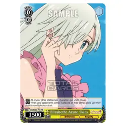 Weiss Schwarz - The Seven Deadly Sins - Elizabeth: Azure Skies (PR) SDS/SX03-P01 - Image 1