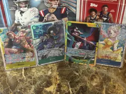 Bandai One Piece Cards SR SEC RARE 4-Card Lot Foil Rebecca Mihawk Brook Wyper - Image 1
