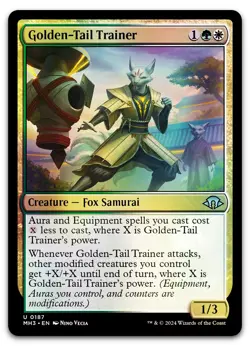 Golden-Tail Trainer #187 (Foil) (NM) Modern Horizons 3 MH3 Magic MTG - Image 1