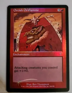 Orcish Oriflamme 7th Edition Foil LP Lightly Played MTG - Image 1