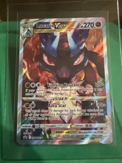 Pokemon TCG Lucario VSTAR #SWSH291 Black Star Promo, Crown Zenith - Image 1