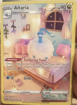 Pokemon Altaria GG19/GG70 Galarian Gallery Crown Zenith Holo Rare Full Art 2023 - Image 1