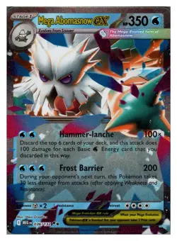Mega Abomasnow ex 036/132 Mega Evolution Double Rare Pokemon NM - Image 1