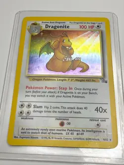 Pokemon Fossil Dragonite 4/62 - Fossil (LP) - Image 1