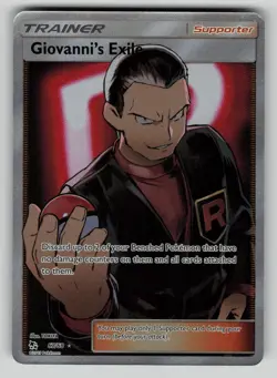 Giovanni's Exile 67/68 Hidden Fates Pokemon LP - Image 1