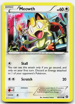 MEOWTH 88/114 COMMON STEAM SIEGE POKEMON MP - Image 1