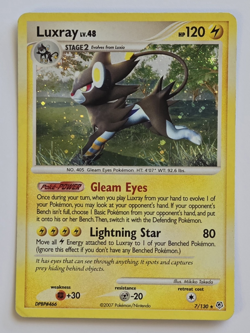 Pokemon Luxray 7/130 Diamond and Pearl Holo Rare - Image 1