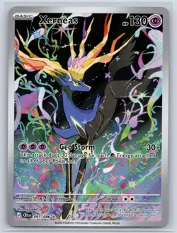 Xerneas 091/086 Holo Illustration Rare Chaos Rising Pokemon Holo Near Mint - Image 1