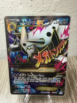 M Aggron EX 154/160 Primal Clash Pokemon Holo HP Ultra Rare - Image 1