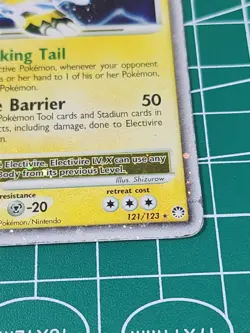 Pokemon Electivire LV.X Mysterious Treasures 121/123 Holo Ultra Rare 120 HP - Image 3