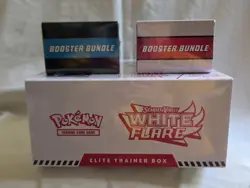 Pokemon TCG Scarlet & Violet White Flare ETB + 2 Booster Bundles - Image 4