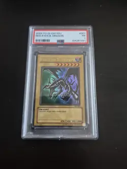 Yu-Gi-Oh Red-Eyes Black Dragon SDJ-001 PSA 1 - Image 1