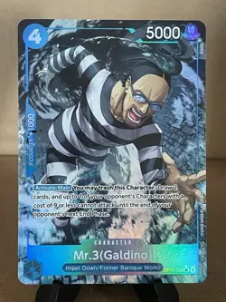 2026 One Piece OP16-056 Mr. 3 (Galdino) The Time of Battle Alt Art English - Image 1