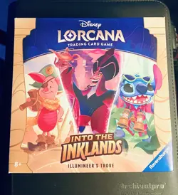 Disney Lorcana Into The Inklands Illumineer's Trove with 8 Booster Packs - New - Image 1