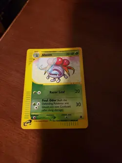 Pokemon Expedition Base Set Gloom Reverse Holo Card 78/165 MP/HP - Image 1