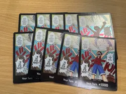 10x OP01 Romance Dawn Luffy Foil One Piece Card Game TCG English - Image 1