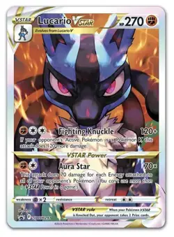 Pokemon TCG Lucario VSTAR #SWSH291 Sword & Shield Promo Holo NM Crown Zenith ETB - Image 1