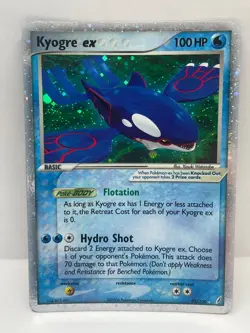 Pokemon TCG Kyogre EX EX Crystal Guardians Ultra Rare 95/100 LP- - Image 1