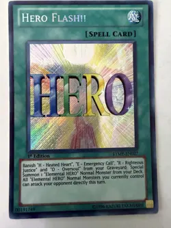 Yugioh - Hero Flash!! - Secret - 1st - RYMP-EN027 - NM - Image 1