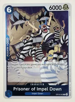 Prisoner of Impel Down OP16-042 One Piece Rare - The Time of Battle - Image 1
