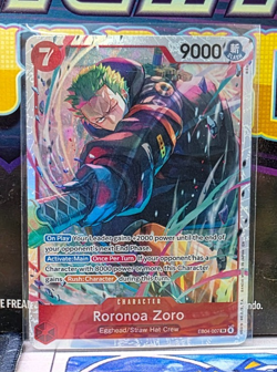 Roronoa Zoro EB04-007 EB04 Full Art Foil One Piece Adventure on Kami's Island NM - Image 1