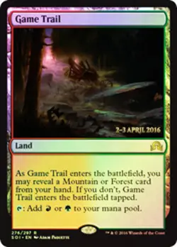 Game Trail - Foil - Prerelease Promo NM, English MTG Prerelease Cards - Image 1