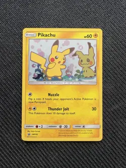 Pikachu SM162 Holo Black Star Promo - Team Up Sun & Moon Pokemon Card TCG NM - Image 1