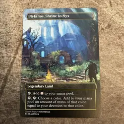 Nykthos, Shrine to Nyx - Custom Art MTG Magic The Gathering Playtest Card - Image 1