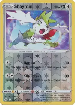 Shaymin 123/198 Reverse Holo | Chilling Reign | Pokemon Card - Image 1