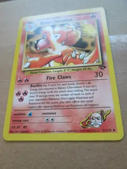 Blaine's Charmeleon - 31/132 - Uncommon WOTC TCG—Gym Challenge Pokemon Card - Image 5