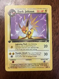 Dark Jolteon 1st Edition Non-Holo Card 38/82 - Image 1