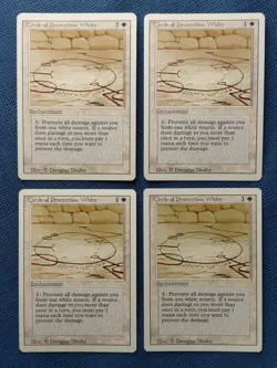MTG 4x Circle of Protection White x4 NM Revised Magic the Gathering Old School - Image 2