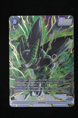 Bandai Dragon Ball Super Cell FB10-111 SR* Foil Battle Card - Image 1