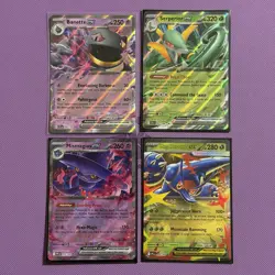 Pokemon TCG 4-Card ex Holo Lot - Banette Serperior Mismagius - Image 1