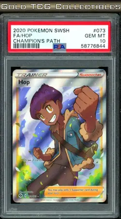PSA 10 ⭐ Pokemon Hop 073 Championships Path Full Art Graded Card - Image 1