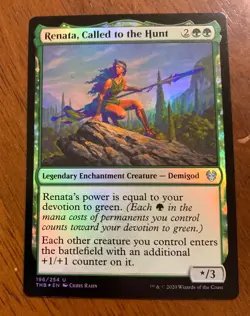 Renata, Called To The Hunt Foil 196/254 MTG Magic Cards Theros Beyond Death THB - Image 1
