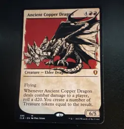 MTG Ancient Copper Dragon Showcase - Altered/Print - Image 1