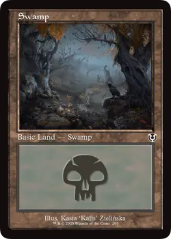 Magic: The Gathering Swamp Innistrad Remastered Retro Frame FOIL #293 - Image 1