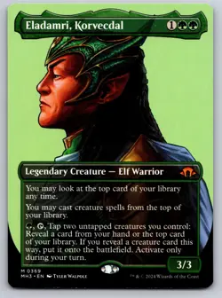 Eladamri, Korvecdal (Borderless) 369 Modern Horizons 3 Magic: The Gathering NM - Image 1
