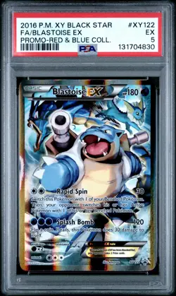 2016 POKEMON XY BLACK STAR PROMO BLASTOISE EX #XY122 HOLO PSA 5 EX #131704830 - Image 1
