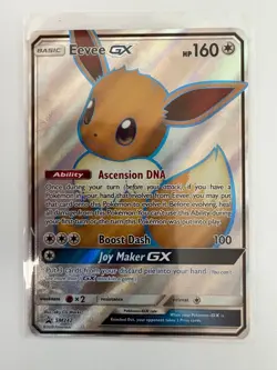 Eevee GX SM242 Black Star Promo Full Art Holo Pokemon Card - Image 1