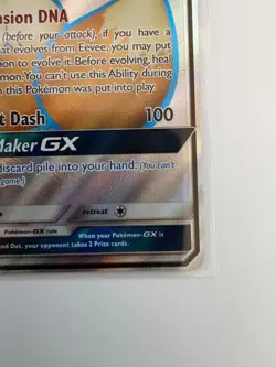 Eevee GX SM242 Black Star Promo Full Art Holo Pokemon Card - Image 4